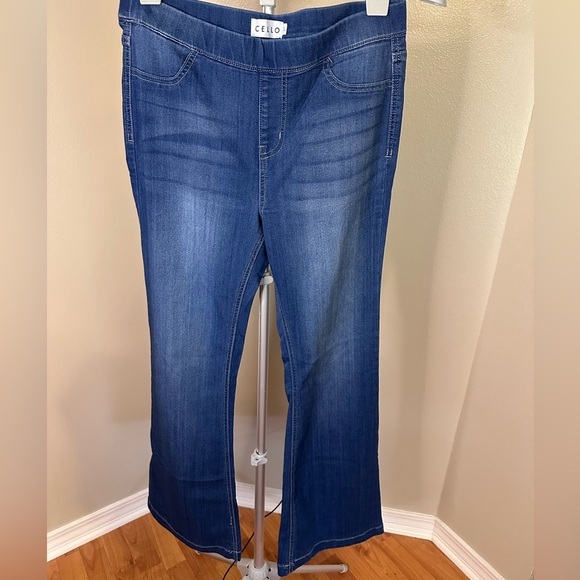 Cello Blue Flare Wide Leg Jeans NWOT - Picture 1 of 5